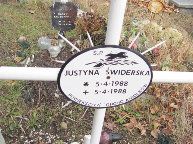 Justyna Maria Świderska 1988 Jedlina Zdrój - Grobonet - Wyszukiwarka osób pochowanych