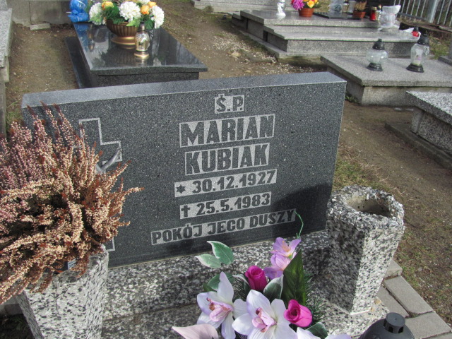Marian Kubiak 1927 Jedlina Zdrój - Grobonet - Wyszukiwarka osób pochowanych