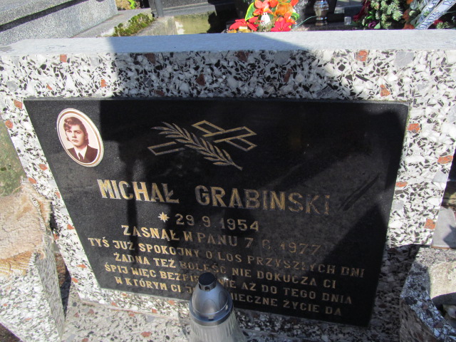 Michał Grabiński 1954 Jedlina Zdrój - Grobonet - Wyszukiwarka osób pochowanych