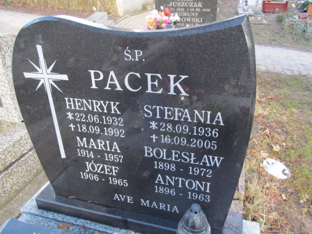 Stefania Pacek 1936 Jedlina Zdrój - Grobonet - Wyszukiwarka osób pochowanych