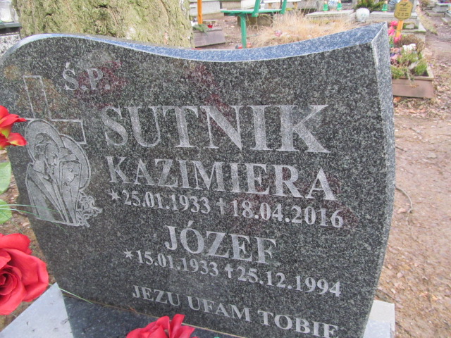 Józef Sutnik 1933 Jedlina Zdrój - Grobonet - Wyszukiwarka osób pochowanych
