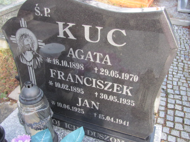 Agata Kuc 1898 Jedlina Zdrój - Grobonet - Wyszukiwarka osób pochowanych