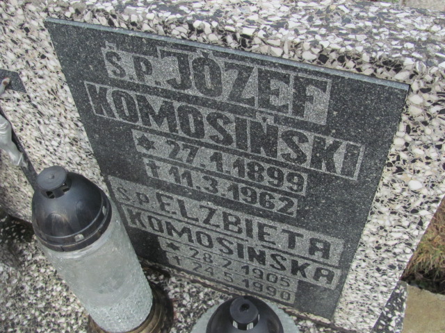 Elżbieta Komosińska 1905 Jedlina Zdrój - Grobonet - Wyszukiwarka osób pochowanych