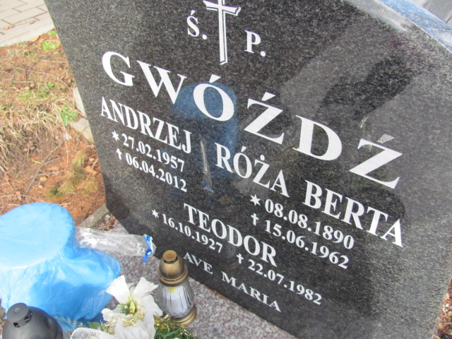 Róża Berta Gwóźdź 1890 Jedlina Zdrój - Grobonet - Wyszukiwarka osób pochowanych