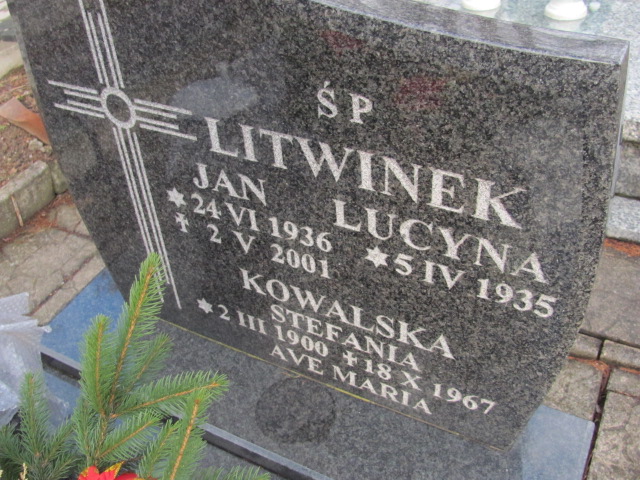 Lucyna Litwinek 1935 Jedlina Zdrój - Grobonet - Wyszukiwarka osób pochowanych