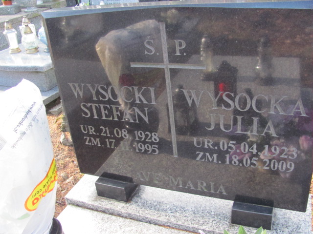 Julia Wysocka 1923 Jedlina Zdrój - Grobonet - Wyszukiwarka osób pochowanych
