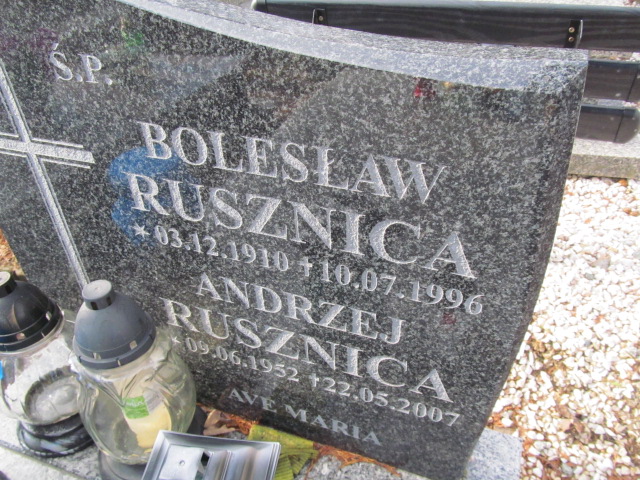 Andrzej Rusznica 1952 Jedlina Zdrój - Grobonet - Wyszukiwarka osób pochowanych