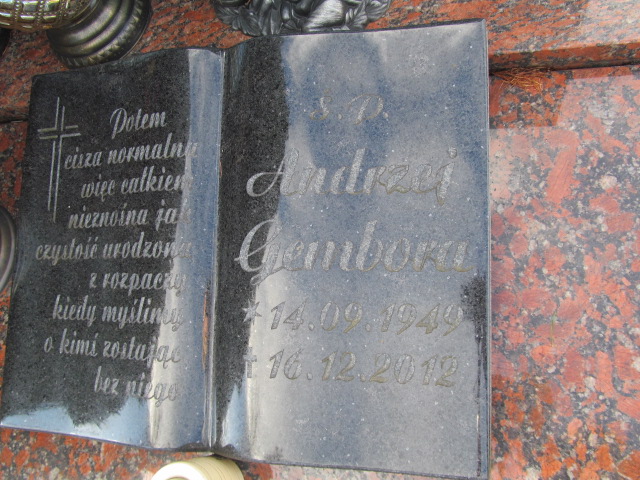 Andrzej   URNA Gembora 1949 Jedlina Zdrój - Grobonet - Wyszukiwarka osób pochowanych