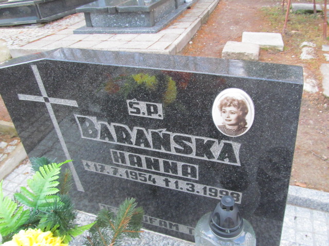 Hanna Barańska 1954 Jedlina Zdrój - Grobonet - Wyszukiwarka osób pochowanych