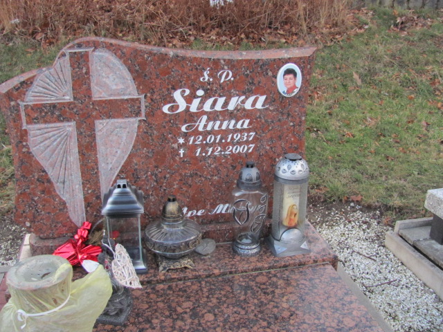 Anna Siara 1937 Jedlina Zdrój - Grobonet - Wyszukiwarka osób pochowanych