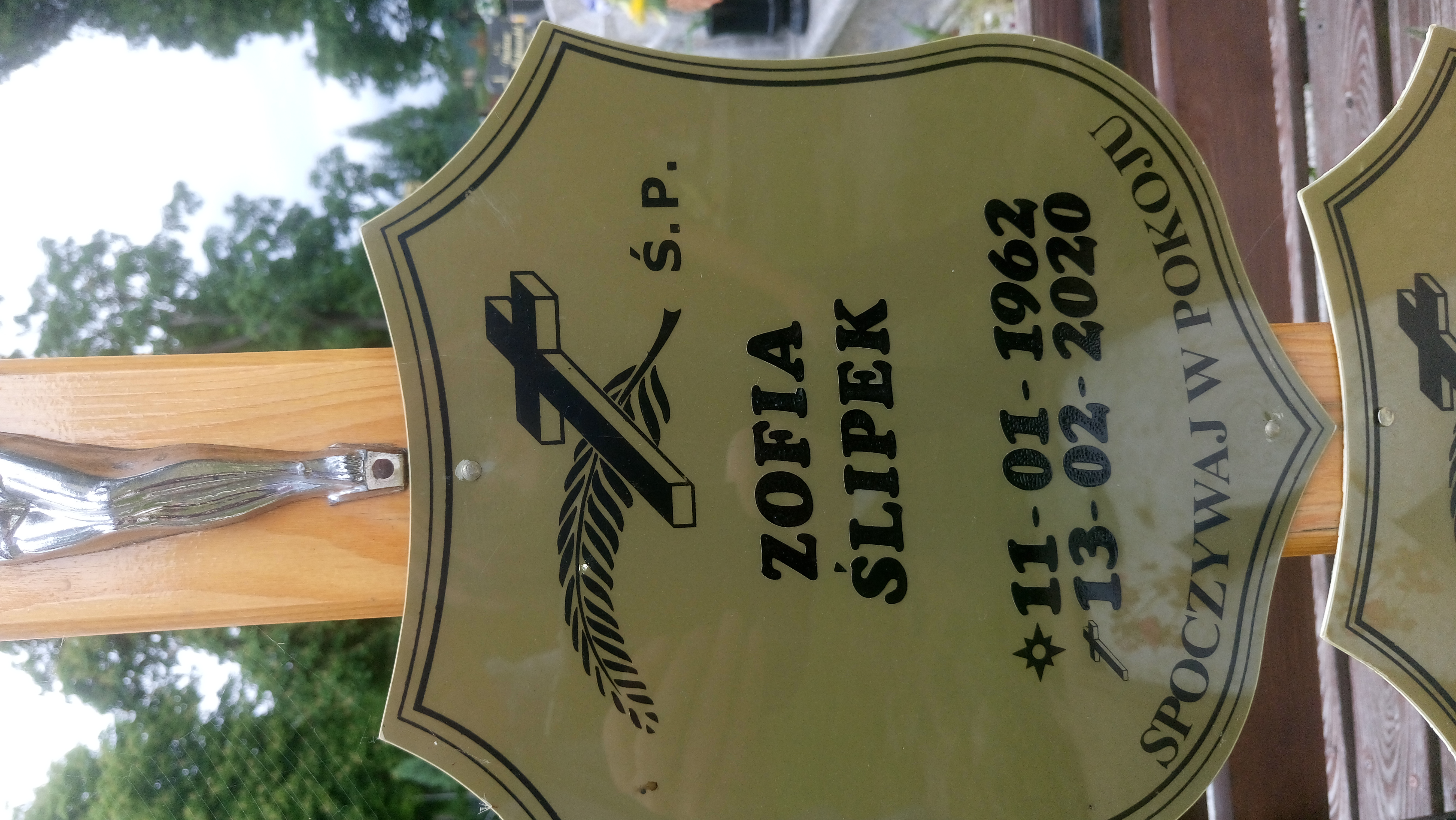 Zofia Ślipek 1962 Jedlina Zdrój - Grobonet - Wyszukiwarka osób pochowanych