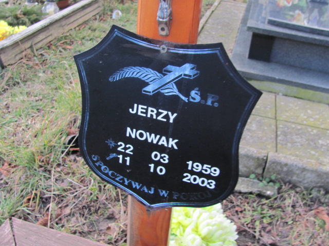 Grób Jerzy Nowak