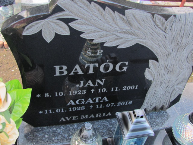 Agata Batóg 1928 Jedlina Zdrój - Grobonet - Wyszukiwarka osób pochowanych